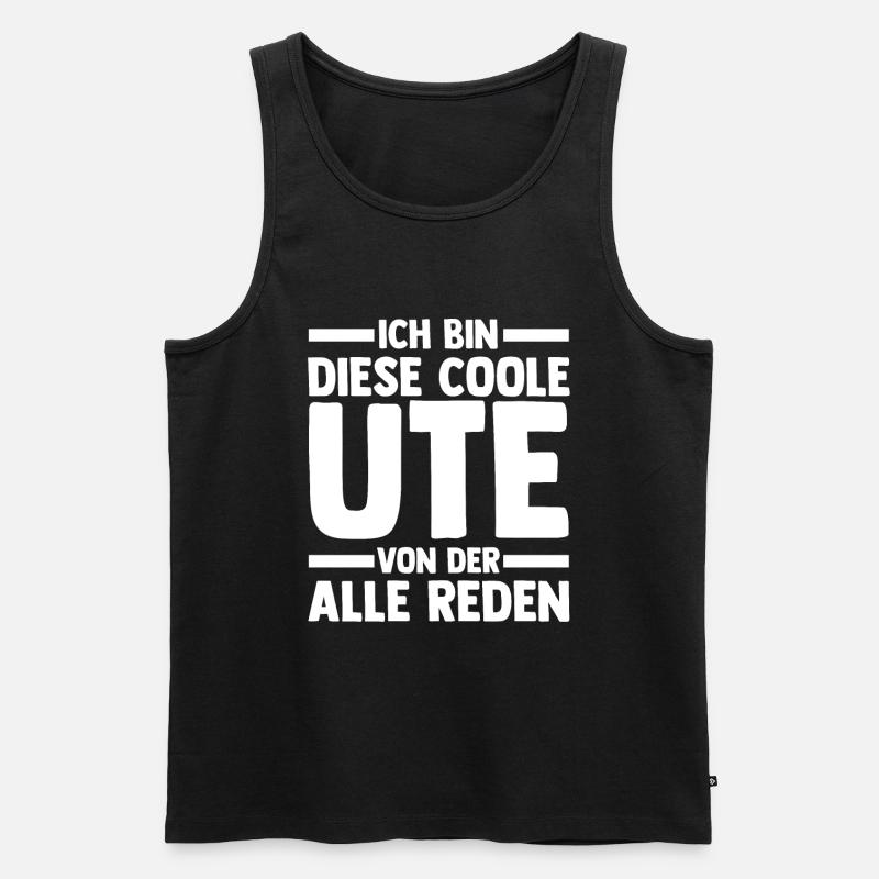 Ute - Männer Premium Bio Tank Top - Schwarz