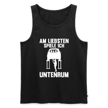 Auto Mechaniker KFZ Mechatroniker Tuner Schrauber - Männer Premium Bio Tank Top - Schwarz - Vorne - Michal (187cm)