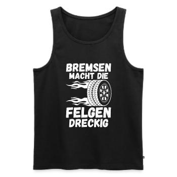 Auto Mechaniker KFZ Mechatroniker Tuner Schrauber - Männer Premium Bio Tank Top - Schwarz - Vorne - Michal (187cm)