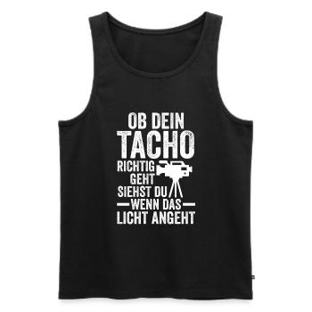 Auto Mechaniker KFZ Mechatroniker Tuner Schrauber - Männer Premium Bio Tank Top - Schwarz - Vorne - Michal (187cm)