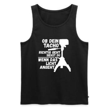 Auto Mechaniker KFZ Mechatroniker Tuner Schrauber - Männer Premium Bio Tank Top - Schwarz - Vorne - Michal (187cm)