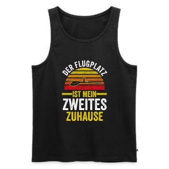 Segelflieger Fliegen Segelfliegen - Männer Premium Bio Tank Top - Schwarz - Vorne - Michal (187cm)