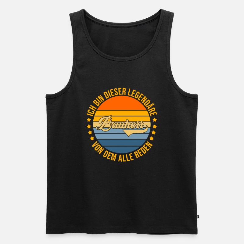 Bauherr - Männer Premium Bio Tank Top - Schwarz