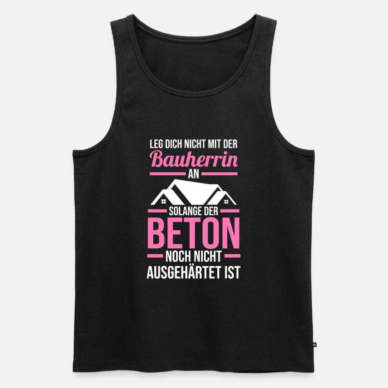 Bauherrin - Männer Premium Bio Tank Top - Schwarz