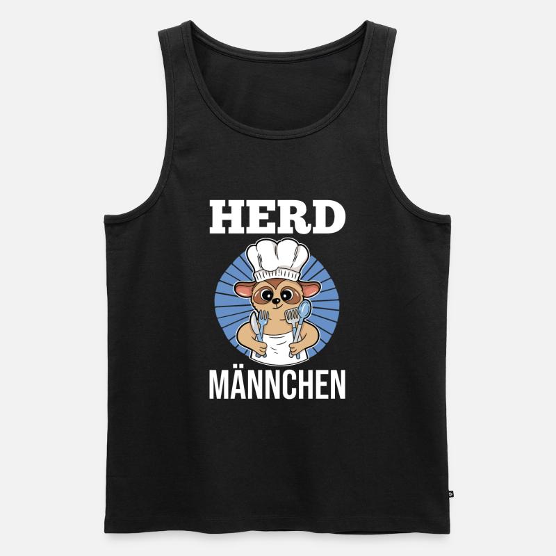 Erdmännchen Herdmännchen - Männer Premium Bio Tank Top - Schwarz