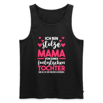 Muttertag Mutter Tochter Mama - Männer Premium Bio Tank Top - Schwarz - Vorne - Michal (187cm)
