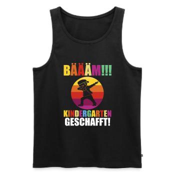 Schulkind Schulbeginn Erste Klasse Kindergarten Ei - Männer Premium Bio Tank Top - Schwarz - Vorne - Michal (187cm)