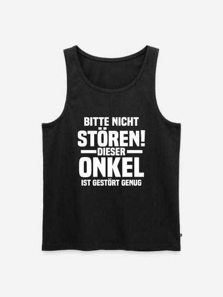 Patenonkel Onkel - Männer Premium Bio Tank Top - Schwarz