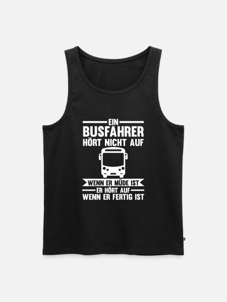 Bus Busfahrer - Männer Premium Bio Tank Top - Schwarz
