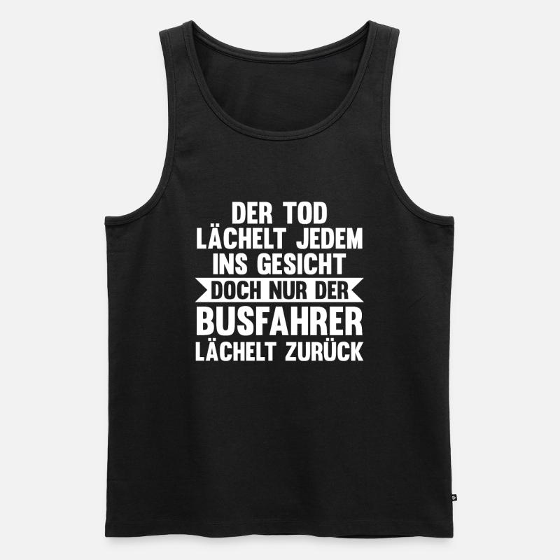 Bus Busfahrer - Männer Premium Bio Tank Top - Schwarz