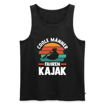 Schullehrer Lehrer - Männer Premium Bio Tank Top - Schwarz - Vorne - Michal (187cm)