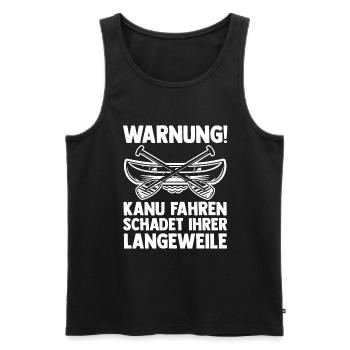 Schullehrer Lehrer - Männer Premium Bio Tank Top - Schwarz - Vorne - AI Model Male 178 light (178cm)