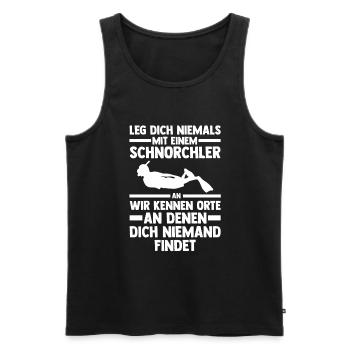 Schullehrerin Lehrerin - Männer Premium Bio Tank Top - Schwarz - Vorne - Michal (187cm)