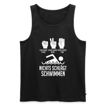 Schullehrer Lehrer - Männer Premium Bio Tank Top - Schwarz - Vorne - Michal (187cm)