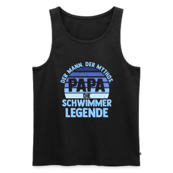 Schullehrerin Lehrerin - Männer Premium Bio Tank Top - Schwarz - Vorne - Michal (187cm)