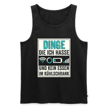Die vier Reiter der modernen Apocalypse - Männer Premium Bio Tank Top - Schwarz - Vorne - Michal (187cm)