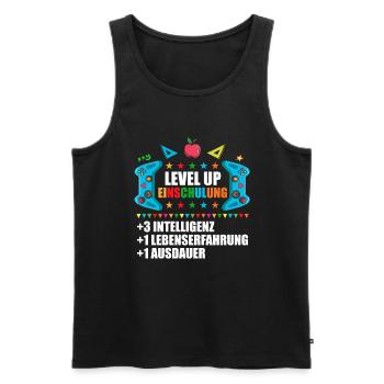 Erste Klasse Einschulung Erstklässler Schulkind - Männer Premium Bio Tank Top - Schwarz - Vorne - Michal (187cm)