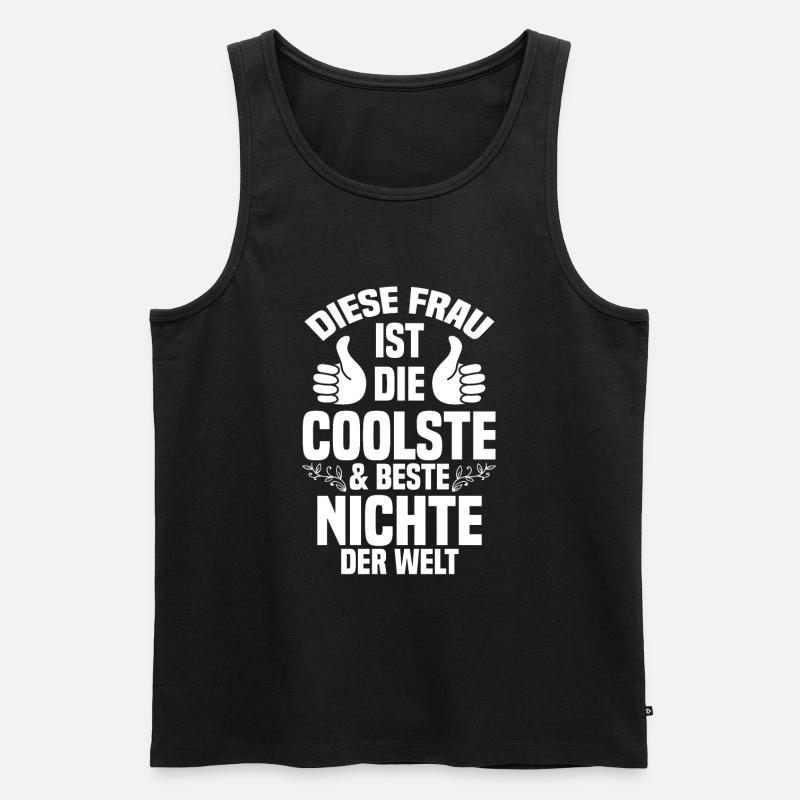 Nichte - Männer Premium Bio Tank Top - Schwarz