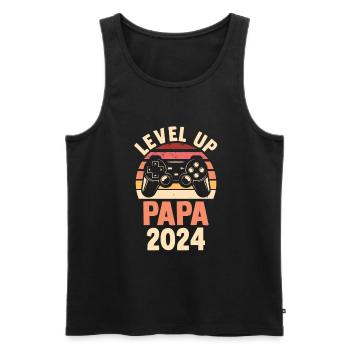 Werdender Papa 2034 - Männer Premium Bio Tank Top - Schwarz - Vorne - Michal (187cm)