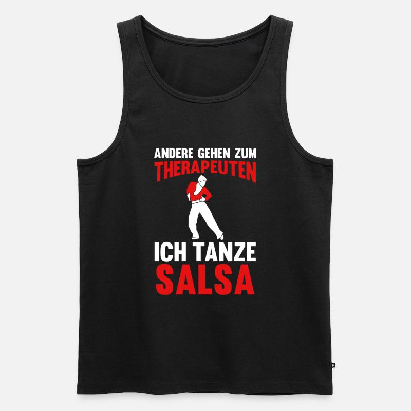 Salsa Tanz Tänzer - Männer Premium Bio Tank Top - Schwarz