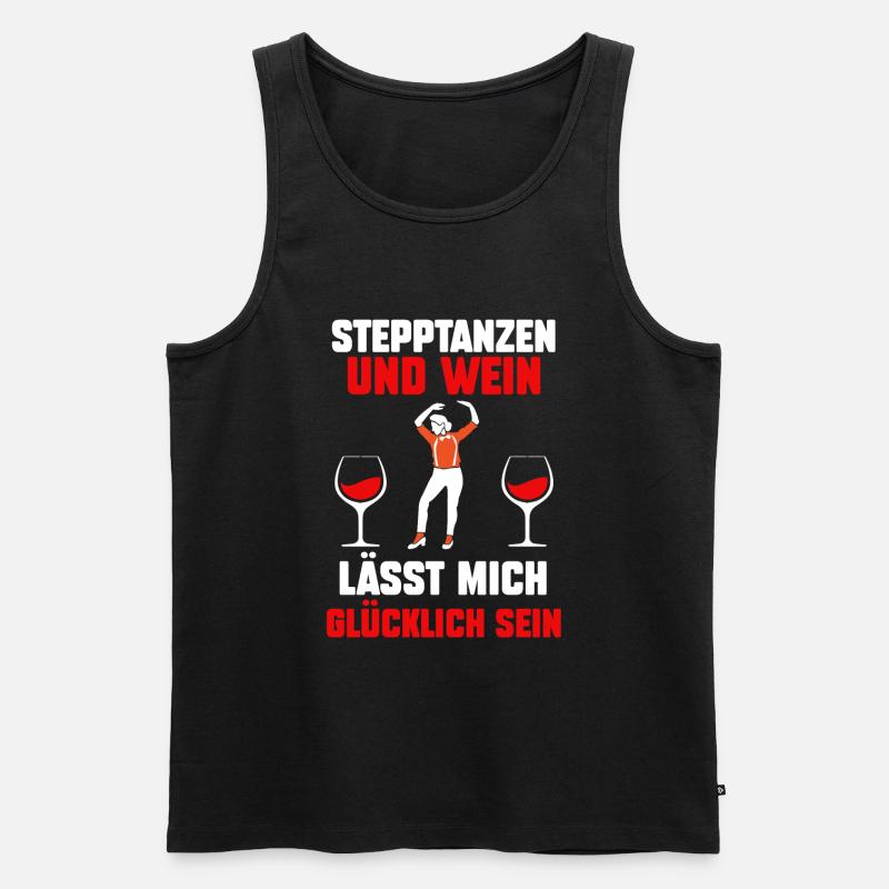 Tänzer Stepptanz - Männer Premium Bio Tank Top - Schwarz