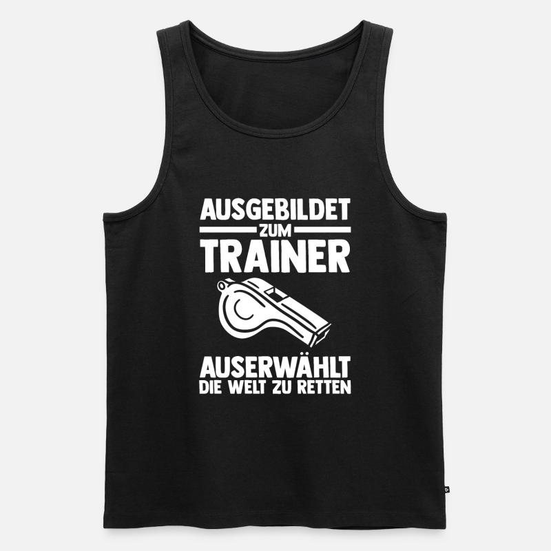 Sportmannschaft Trainer - Männer Premium Bio Tank Top - Schwarz