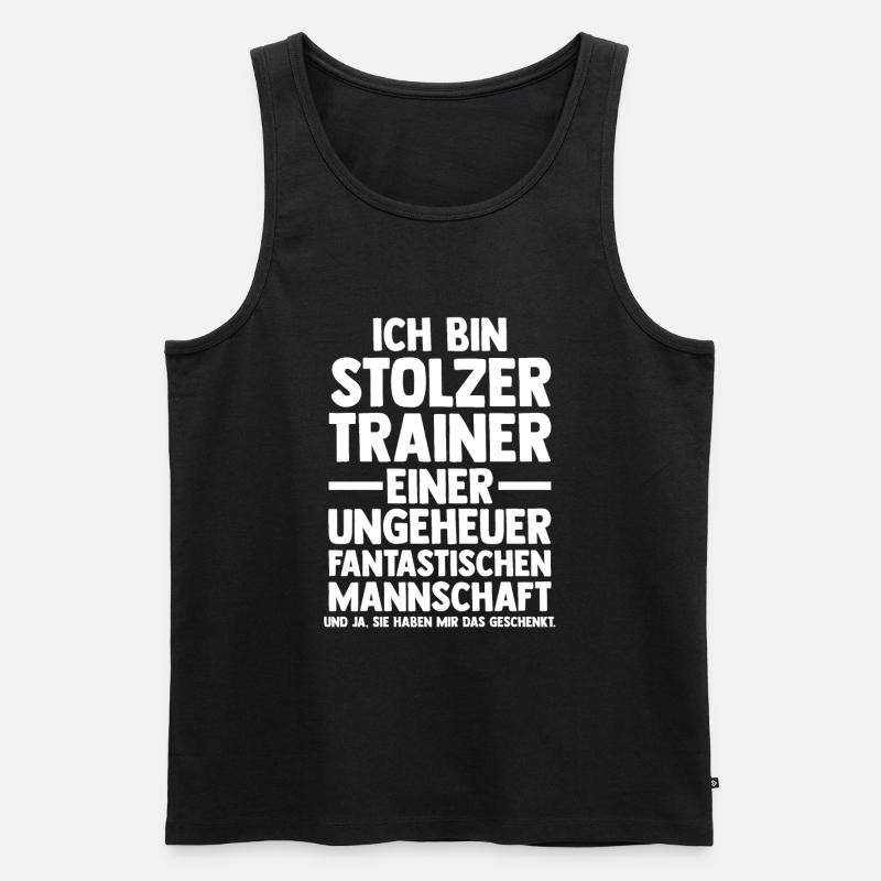 Sportmannschaft Trainer - Männer Premium Bio Tank Top - Schwarz