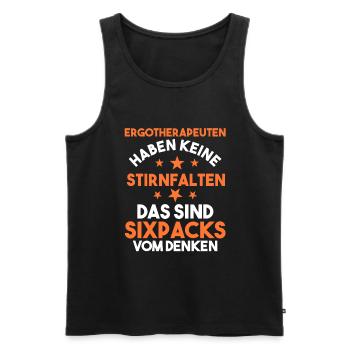 Ergotherapie Ergotherapeut - Männer Premium Bio Tank Top - Schwarz - Vorne - AI Model Male 178 light (178cm)