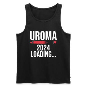 Urgroßmutter 2024 Uroma - Männer Premium Bio Tank Top - Schwarz - Vorne - AI Model Male 178 light (178cm)