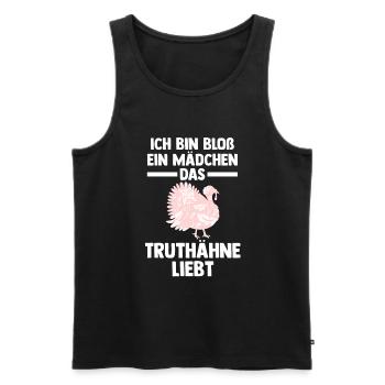 Truthuhn Truthahn - Männer Premium Bio Tank Top - Schwarz - Vorne - Michal (187cm)