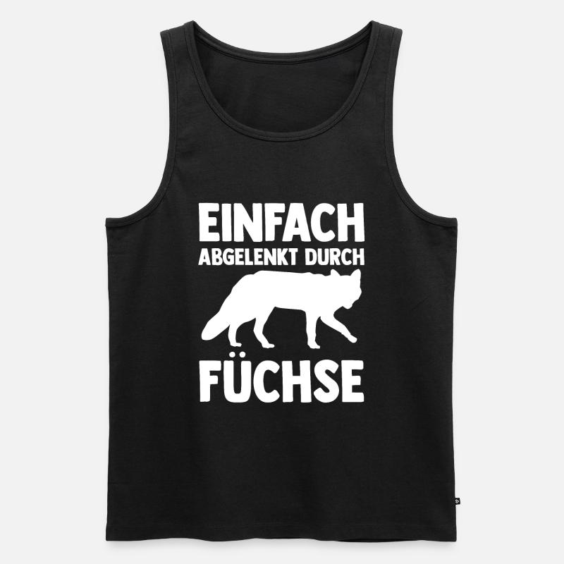 Fuchs - Männer Premium Bio Tank Top - Schwarz