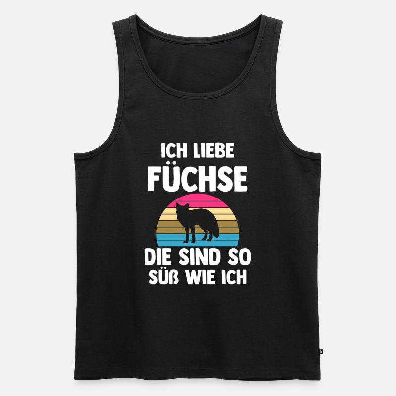 Fuchs - Männer Premium Bio Tank Top - Schwarz