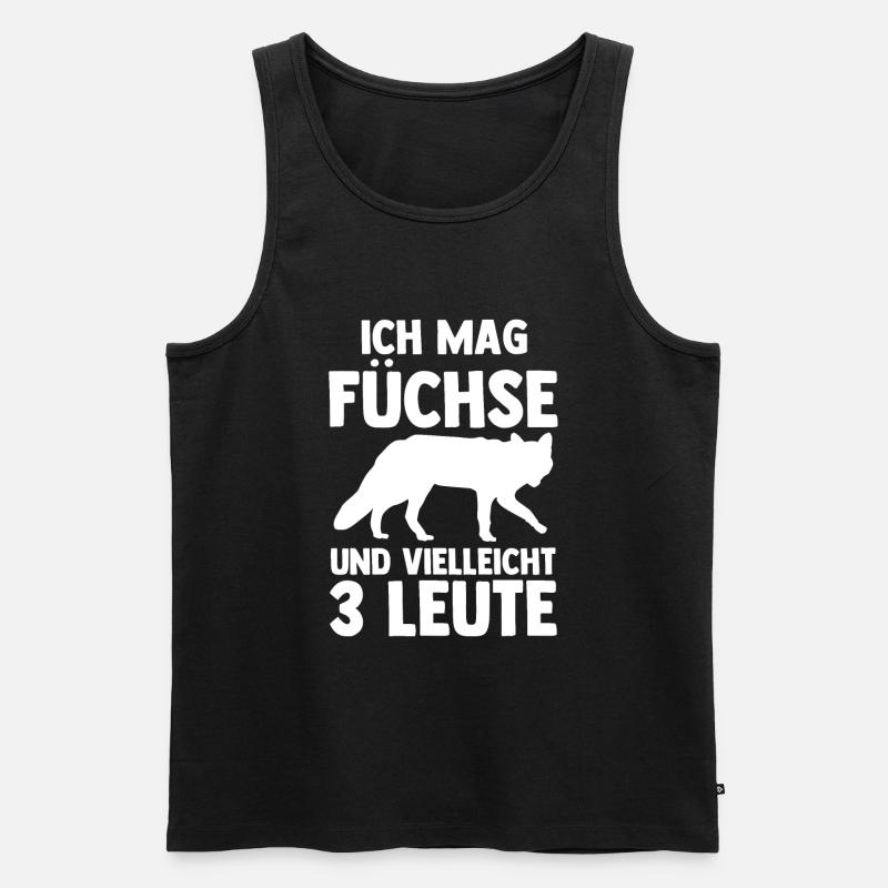 Fuchs - Männer Premium Bio Tank Top - Schwarz