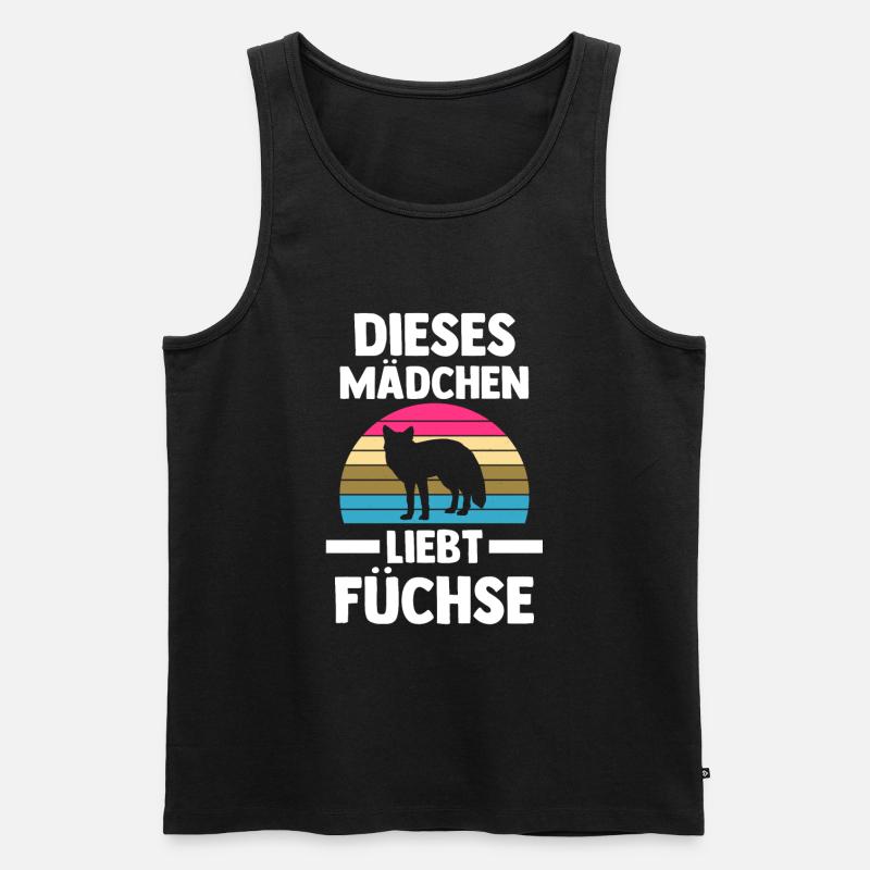 Fuchs - Männer Premium Bio Tank Top - Schwarz