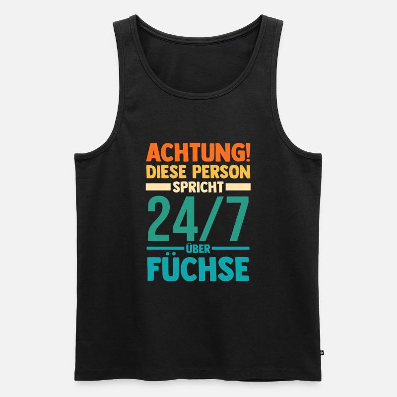 Fuchs - Männer Premium Bio Tank Top - Schwarz