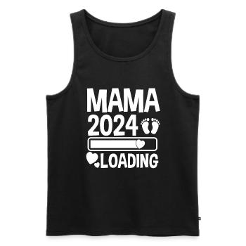 Maman à venir 2024 - Débardeur bio Premium Homme - noir - Devant - Michal (187cm)