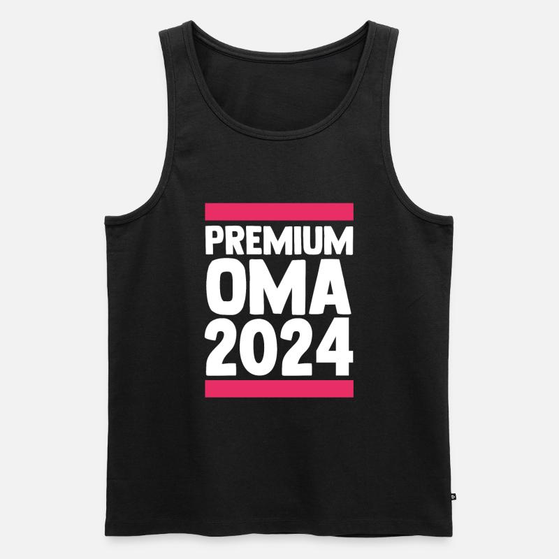 Werdende Oma 2024 - Männer Premium Bio Tank Top - Schwarz