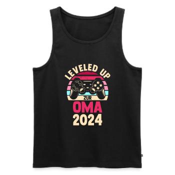 Werdende Oma 2024 - Männer Premium Bio Tank Top - Schwarz - Vorne - Michal (187cm)
