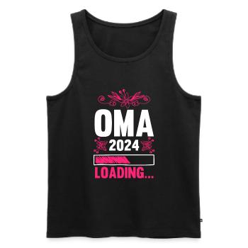 Werdende Oma 2024 - Männer Premium Bio Tank Top - Schwarz - Vorne - Michal (187cm)