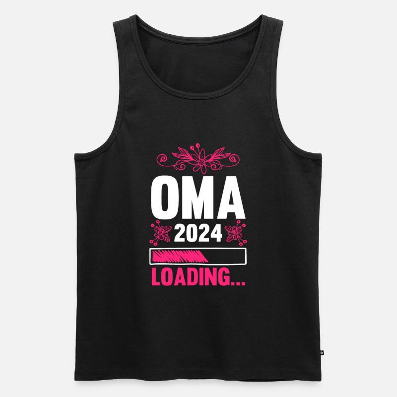 Werdende Oma 2024 - Männer Premium Bio Tank Top - Schwarz
