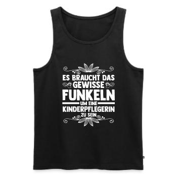 Erzieherin Kindergärtnerin Kinderpflegerin - Männer Premium Bio Tank Top - Schwarz - Vorne - Michal (187cm)