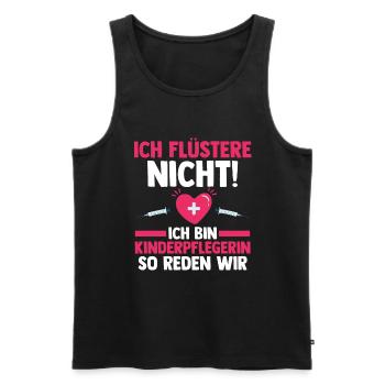 Erzieherin Kindergärtnerin Kinderpflegerin - Männer Premium Bio Tank Top - Schwarz - Vorne - Michal (187cm)