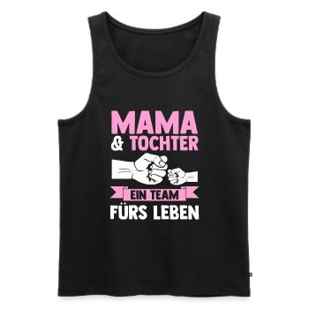 Mutter Muttertag Mama und Tochter - Männer Premium Bio Tank Top - Schwarz - Vorne - Michal (187cm)