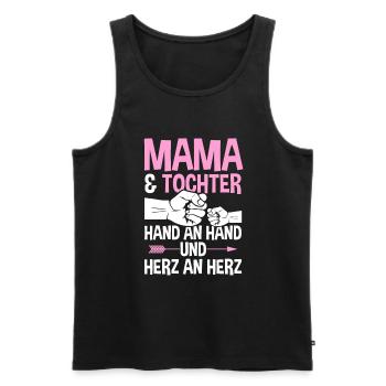 Mutter Muttertag Mama und Tochter - Männer Premium Bio Tank Top - Schwarz - Vorne - Michal (187cm)