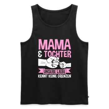Mutter Muttertag Mama und Tochter - Männer Premium Bio Tank Top - Schwarz - Vorne - Michal (187cm)