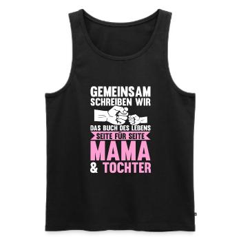 Mutter Muttertag Mama und Tochter - Männer Premium Bio Tank Top - Schwarz - Vorne - Michal (187cm)