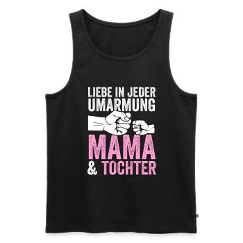 Mutter Muttertag Mama und Tochter - Männer Premium Bio Tank Top - Schwarz - Vorne - Michal (187cm)