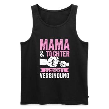 Mutter Muttertag Mama und Tochter - Männer Premium Bio Tank Top - Schwarz - Vorne - Michal (187cm)