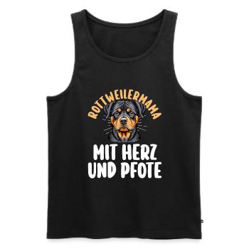 Dog Rottweiler Mom Dog Mom Mom Rottweiler - Men's Premium Organic Tank Top - black - Front - Michal (187cm)