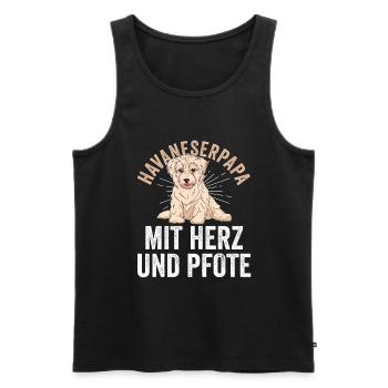 Dog Dog Dad Father Havanese Dad Havanese - Men's Premium Organic Tank Top - black - Front - Michal (187cm)